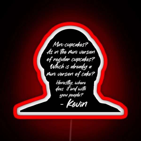 The Office Kevin Kevin Malone Kevin Cupcake Quote Mini RGB Neon Sign