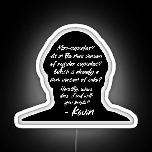 The Office Kevin Kevin Malone Kevin Cupcake Quote Mini RGB Neon Sign