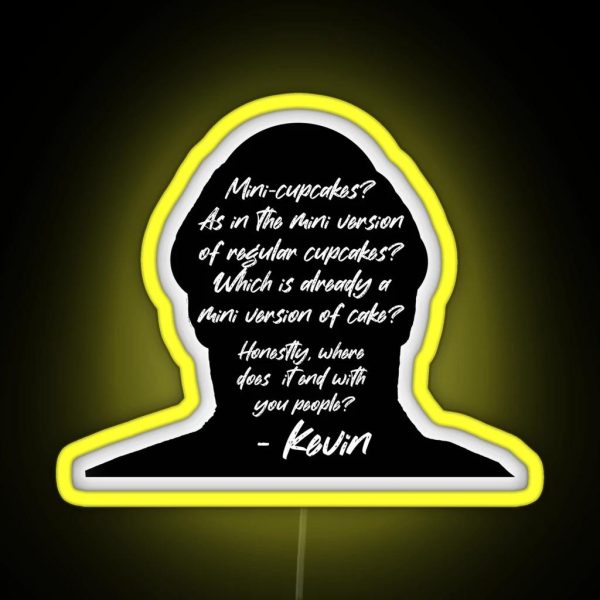 The Office Kevin Kevin Malone Kevin Cupcake Quote Mini RGB Neon Sign