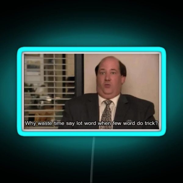 The Office Kevin Malone RGB Neon Sign