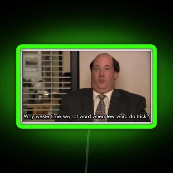 The Office Kevin Malone RGB Neon Sign
