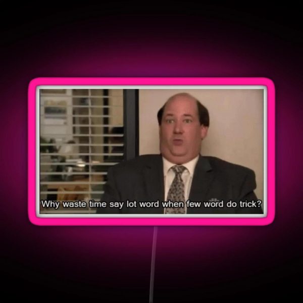The Office Kevin Malone RGB Neon Sign