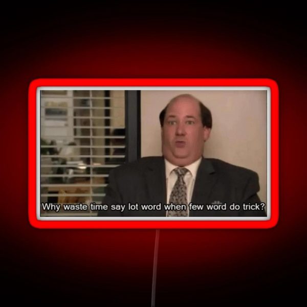 The Office Kevin Malone RGB Neon Sign