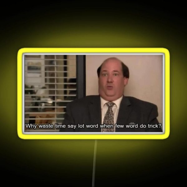 The Office Kevin Malone RGB Neon Sign