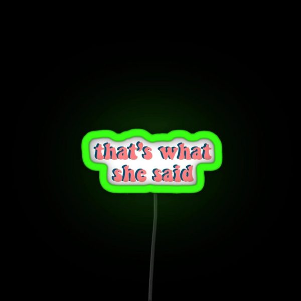 The Office Meme RGB Neon Sign