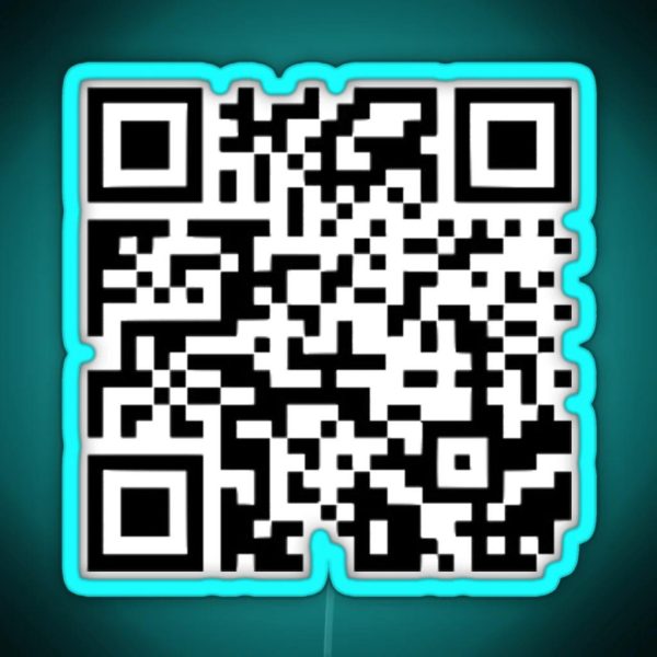 The Office No God Please No QR Code Memes RGB Neon Sign