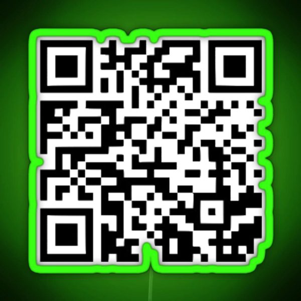 The Office No God Please No QR Code Memes RGB Neon Sign