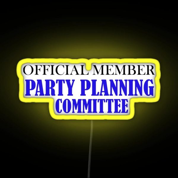 The Office Party Planning Committee RGB Neon Sign