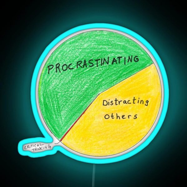 The Office Pie Chart Of How Michael Spends RGB Neon Sign