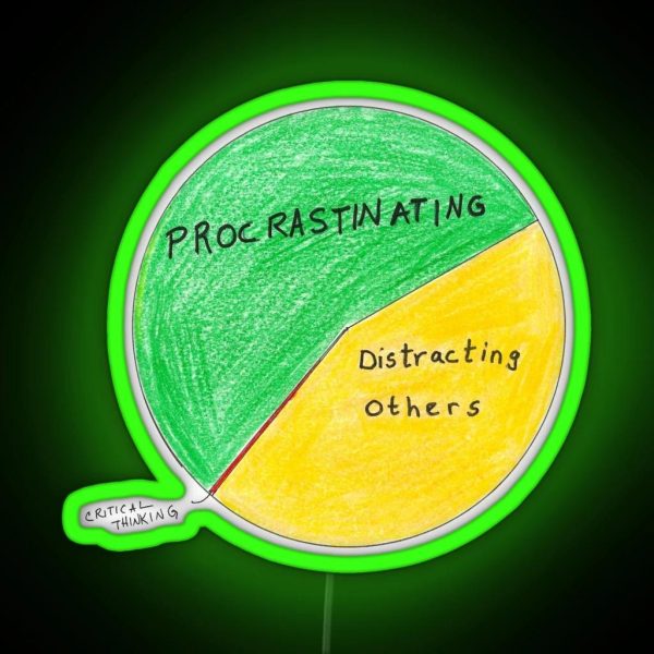 The Office Pie Chart Of How Michael Spends RGB Neon Sign
