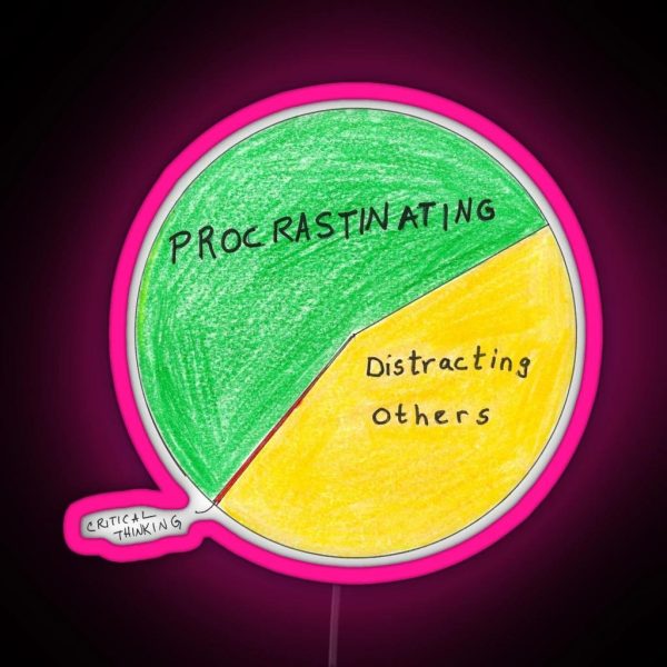 The Office Pie Chart Of How Michael Spends RGB Neon Sign