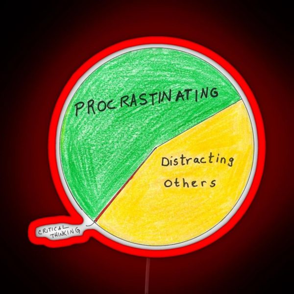 The Office Pie Chart Of How Michael Spends RGB Neon Sign