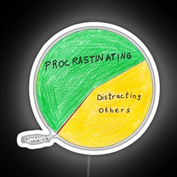The Office Pie Chart Of How Michael Spends RGB Neon Sign