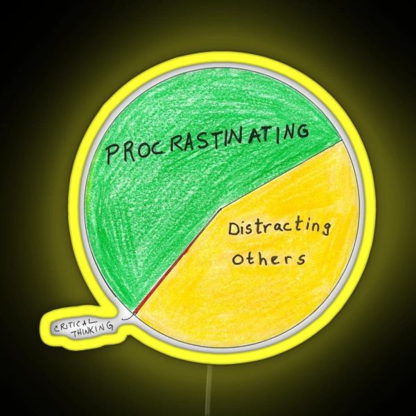 The Office Pie Chart Of How Michael Spends RGB Neon Sign