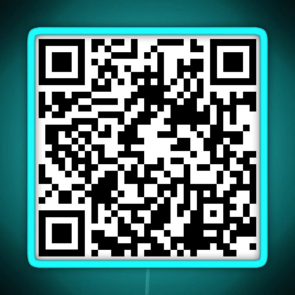 The Office Prison Mike QR Code RGB Neon Sign