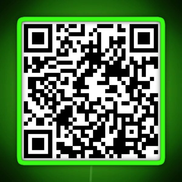 The Office Prison Mike QR Code RGB Neon Sign
