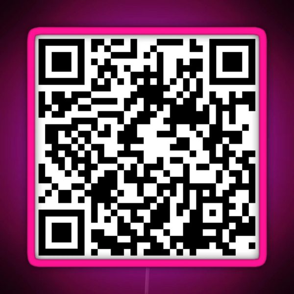 The Office Prison Mike QR Code RGB Neon Sign