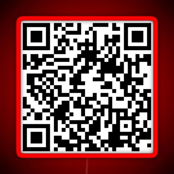 The Office Prison Mike QR Code RGB Neon Sign