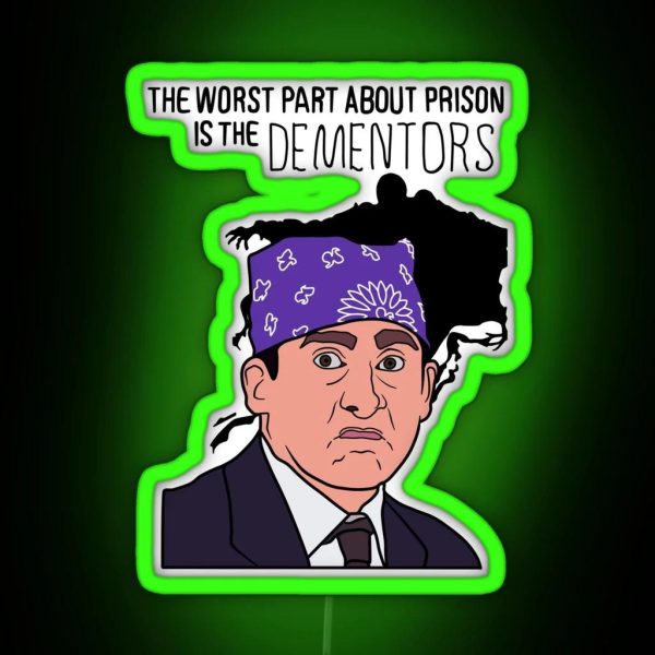 The Office Prison Mike The Worst Part About RGB Neon Sign