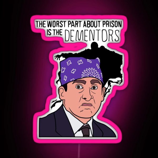 The Office Prison Mike The Worst Part About RGB Neon Sign