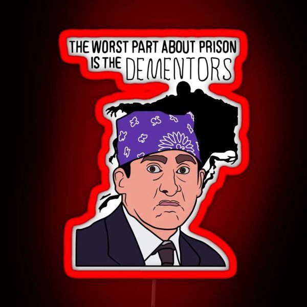 The Office Prison Mike The Worst Part About RGB Neon Sign