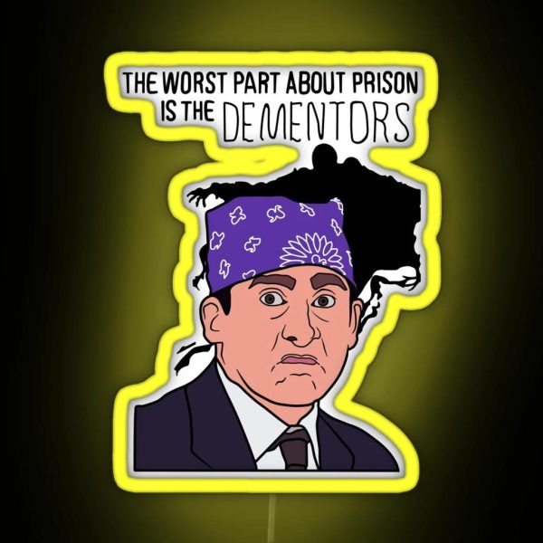 The Office Prison Mike The Worst Part About RGB Neon Sign