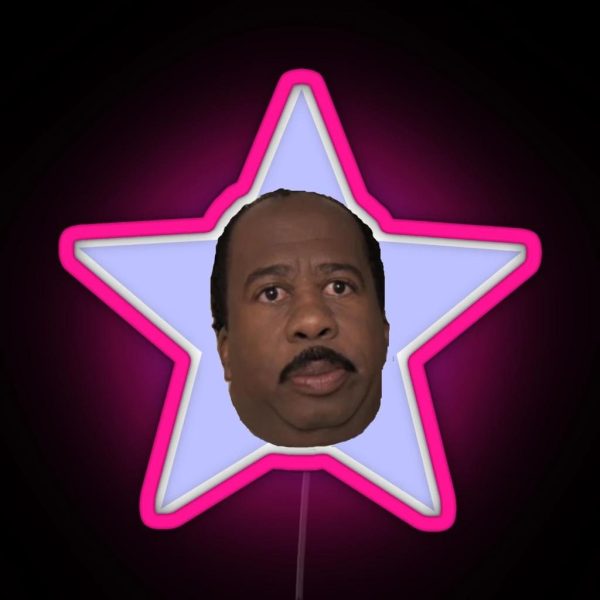 The Office Stanley Hudson Star Mug Party Favor RGB Neon Sign
