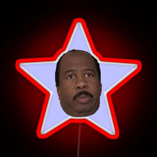 The Office Stanley Hudson Star Mug Party Favor RGB Neon Sign