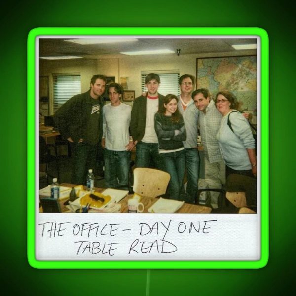 The Office Table Read Photo RGB Neon Sign