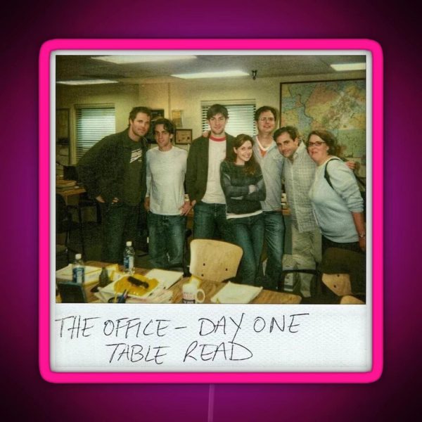 The Office Table Read Photo RGB Neon Sign