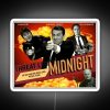 The Office: Threat Level Midnight, 50s style poster with neon lights