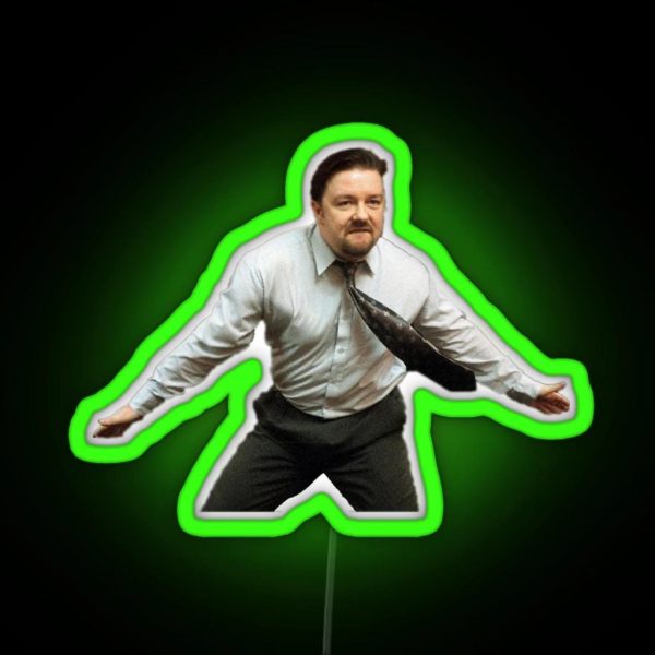The Office UK David Brent RGB Neon Sign