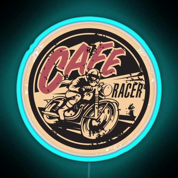 The Official Cafe Racer TV Logo RGB Neon Sign