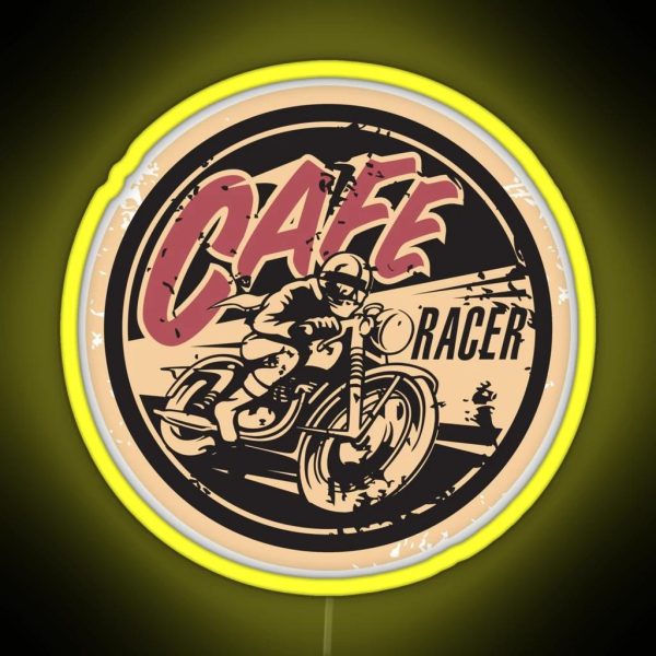 The Official Cafe Racer TV Logo RGB Neon Sign
