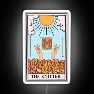 The Original Knitter Tarot Card RGB Neon Sign