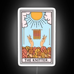 The Original Knitter Tarot Card RGB Neon Sign