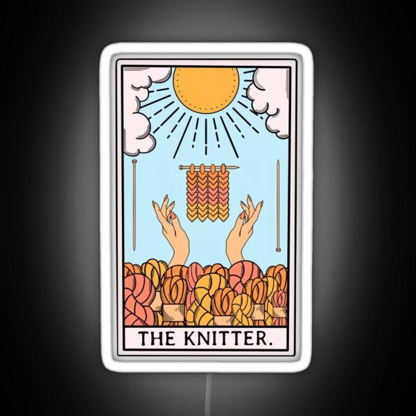 The Original Knitter Tarot Card RGB Neon Sign