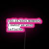 Neon sign featuring colorful graphics from The Perks of Being a Wallflower movie