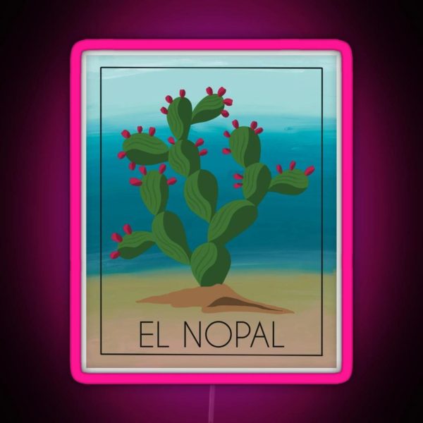 The Prickly Pear Cactus RGB Neon Sign