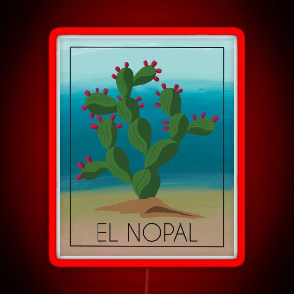 The Prickly Pear Cactus RGB Neon Sign