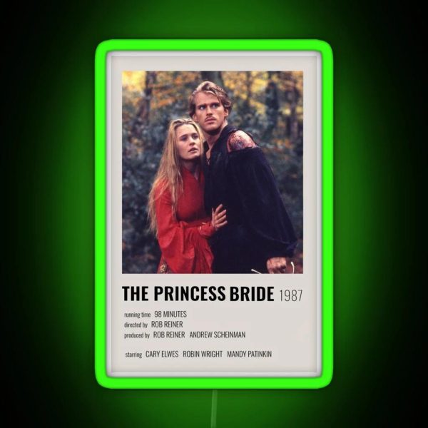 The Princess Bride Movie Poster RGB Neon Sign