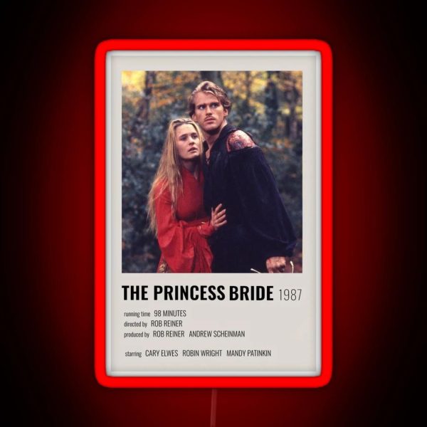 The Princess Bride Movie Poster RGB Neon Sign