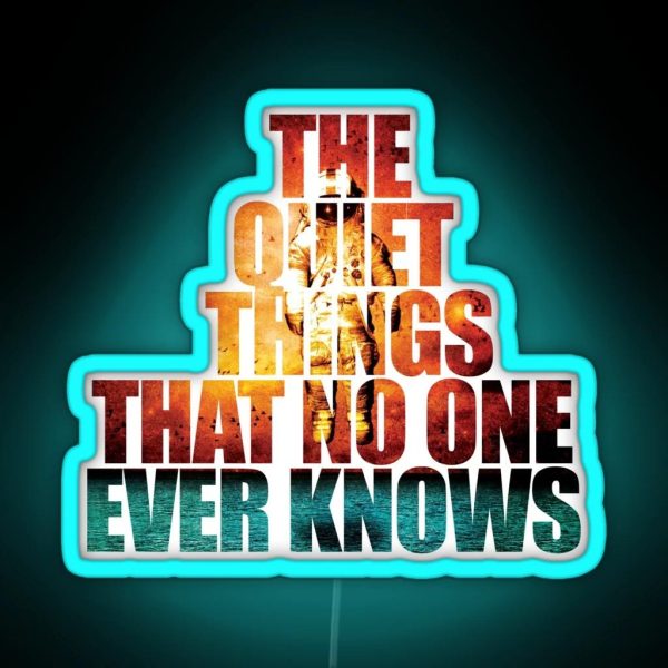 The Quiet Things That No One Ever Knows Lyrics Brand New Long Island Band Deja Entendu Album RGB Neon Sign