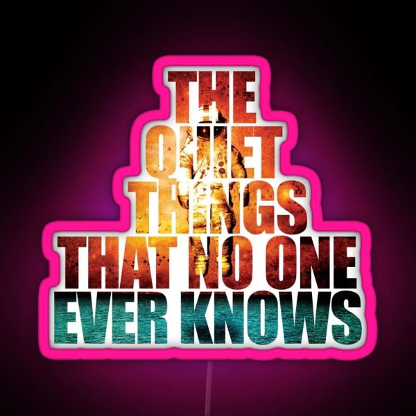 The Quiet Things That No One Ever Knows Lyrics Brand New Long Island Band Deja Entendu Album RGB Neon Sign