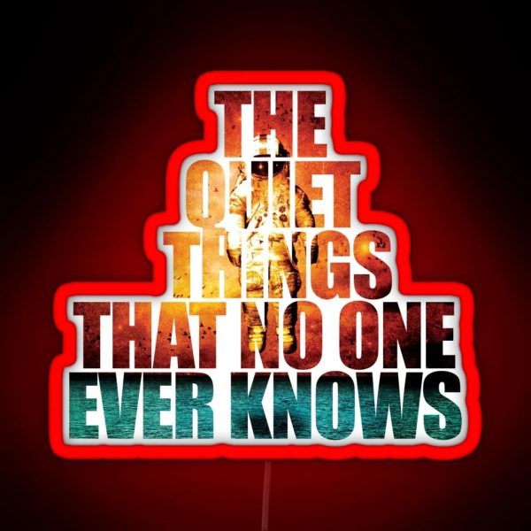 The Quiet Things That No One Ever Knows Lyrics Brand New Long Island Band Deja Entendu Album RGB Neon Sign