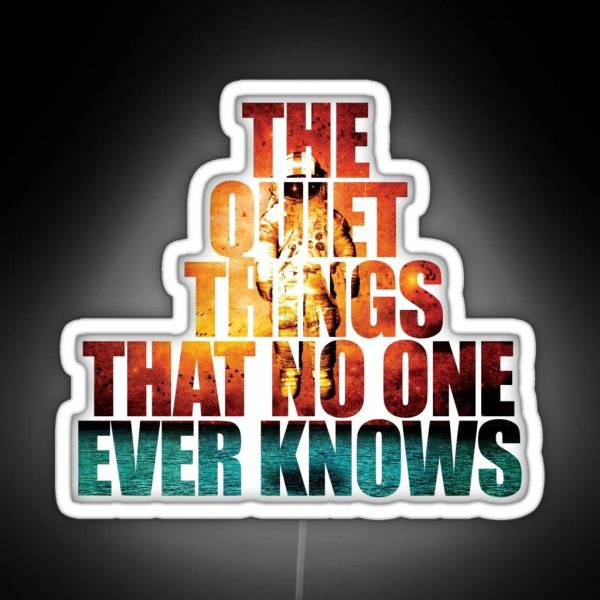 The Quiet Things That No One Ever Knows Lyrics Brand New Long Island Band Deja Entendu Album RGB Neon Sign