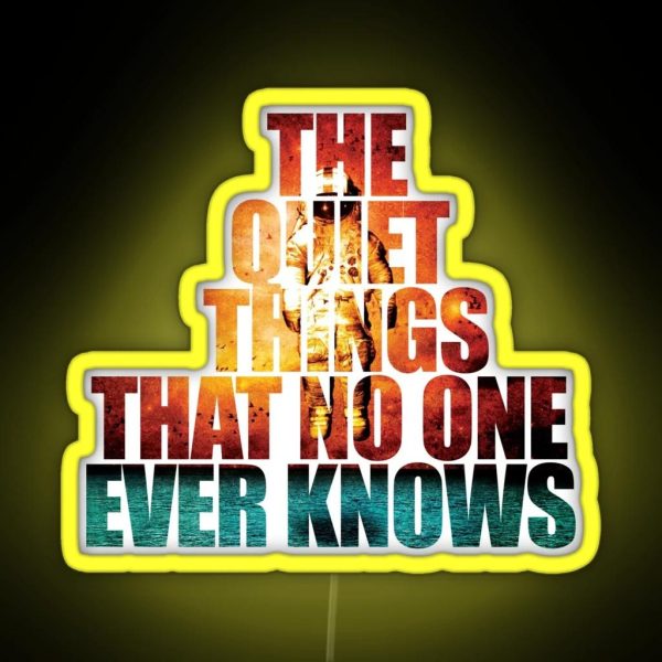 The Quiet Things That No One Ever Knows Lyrics Brand New Long Island Band Deja Entendu Album RGB Neon Sign