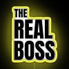 Neon sign reading 'The Real Boss'