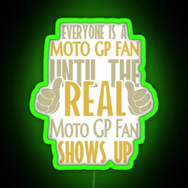 The Real Moto GP Fan Gift RGB Neon Sign