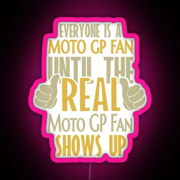 The Real Moto GP Fan Gift RGB Neon Sign